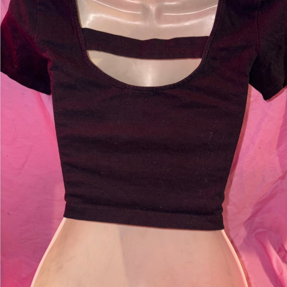Charlotte Russe strappy back crop top